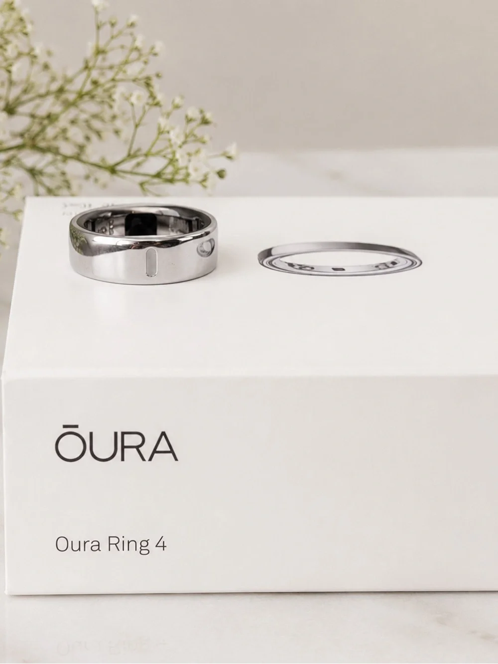 Oura Silver Polished Smart Ring